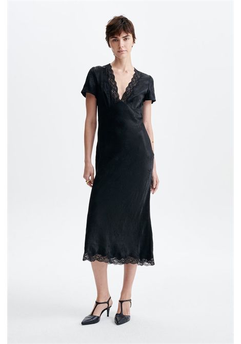 Vanessa Bruno Abito Lungo Hollie in Pizzo Nero Donna Vanessa Bruno | Abiti | 6EVA07-V08885999